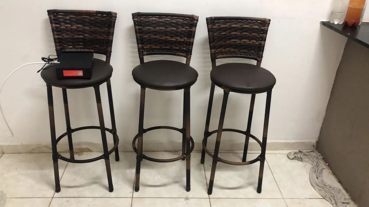 3 Unidades de Banqueta 