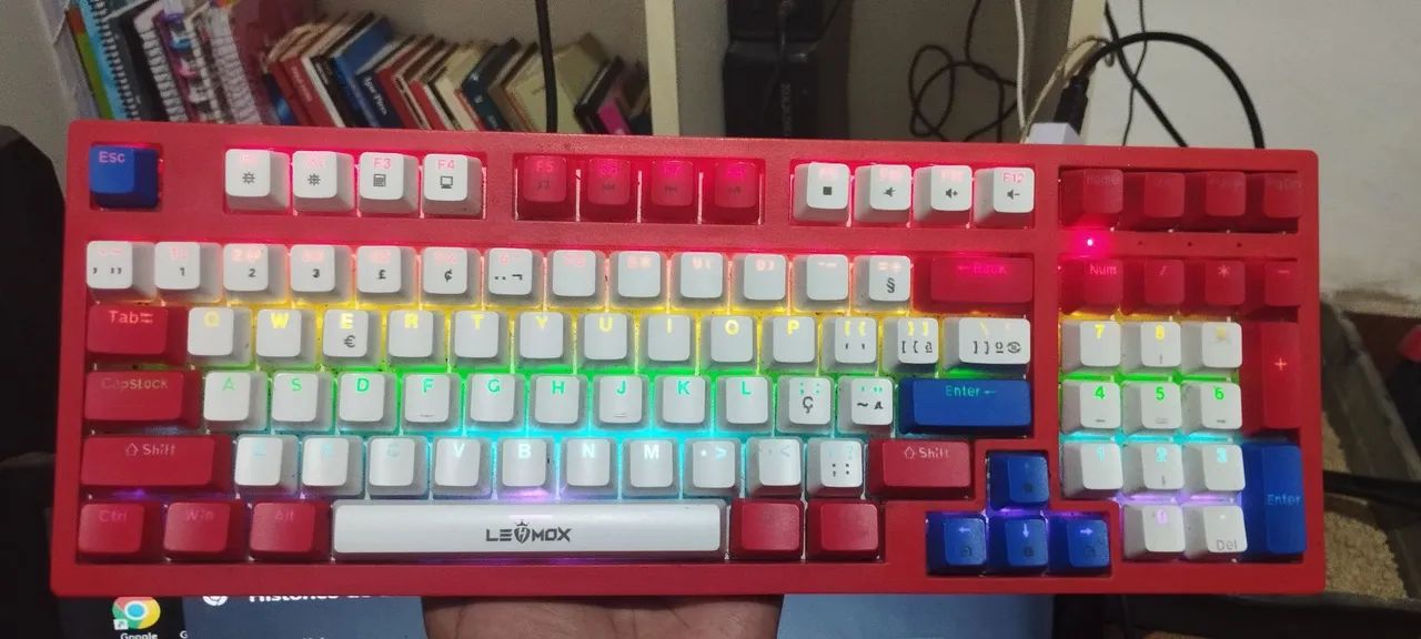 Teclado mecânico switch azul lehmox  - Foto 2