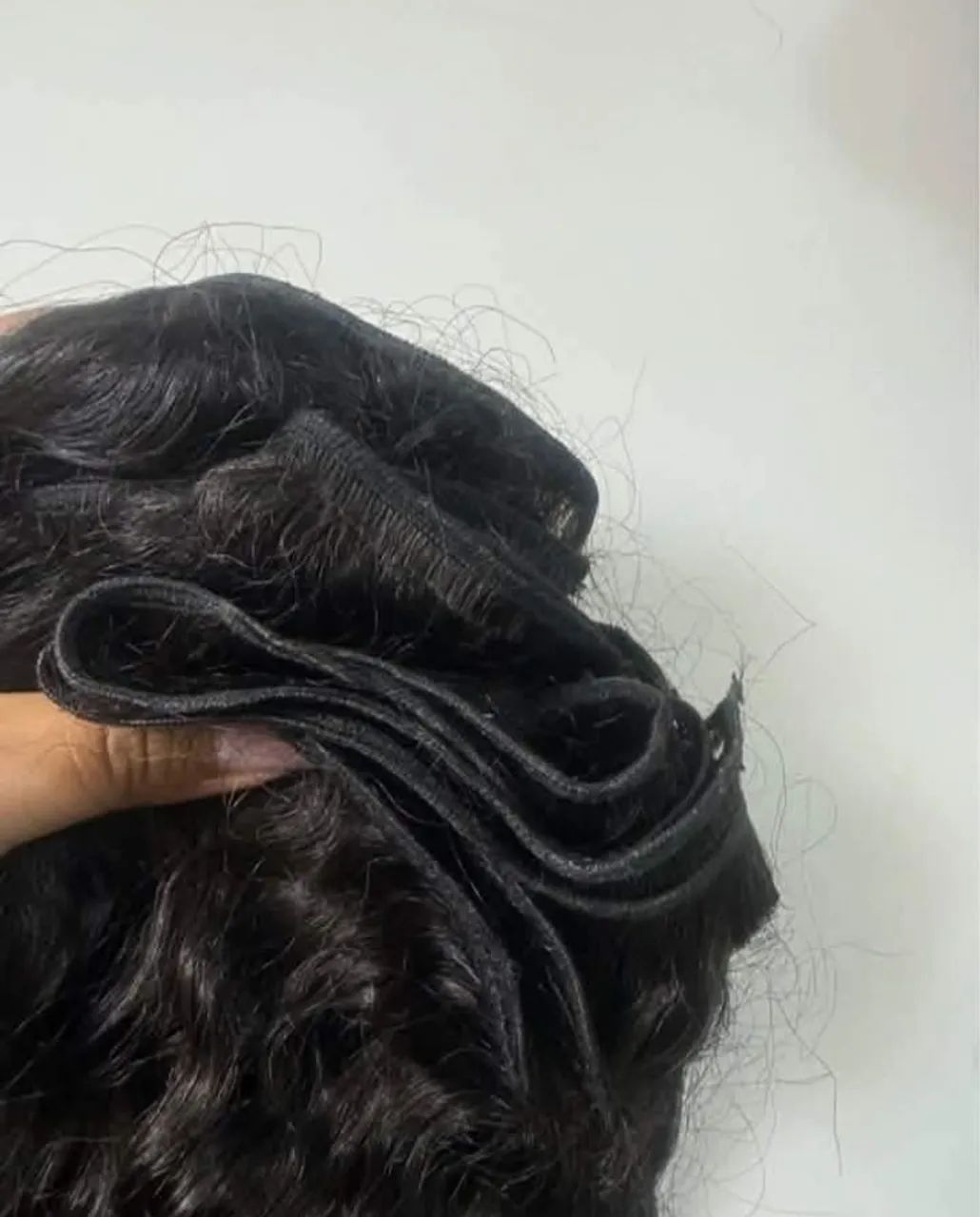 Cabelo toque  humano 70 cm 3  telas  