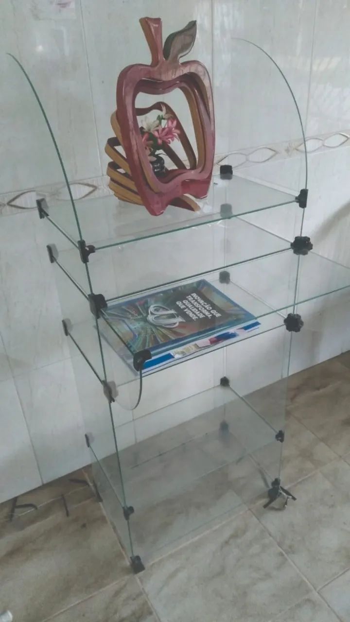 BALCÃO DE VIDRO ARA COMPUTADOR