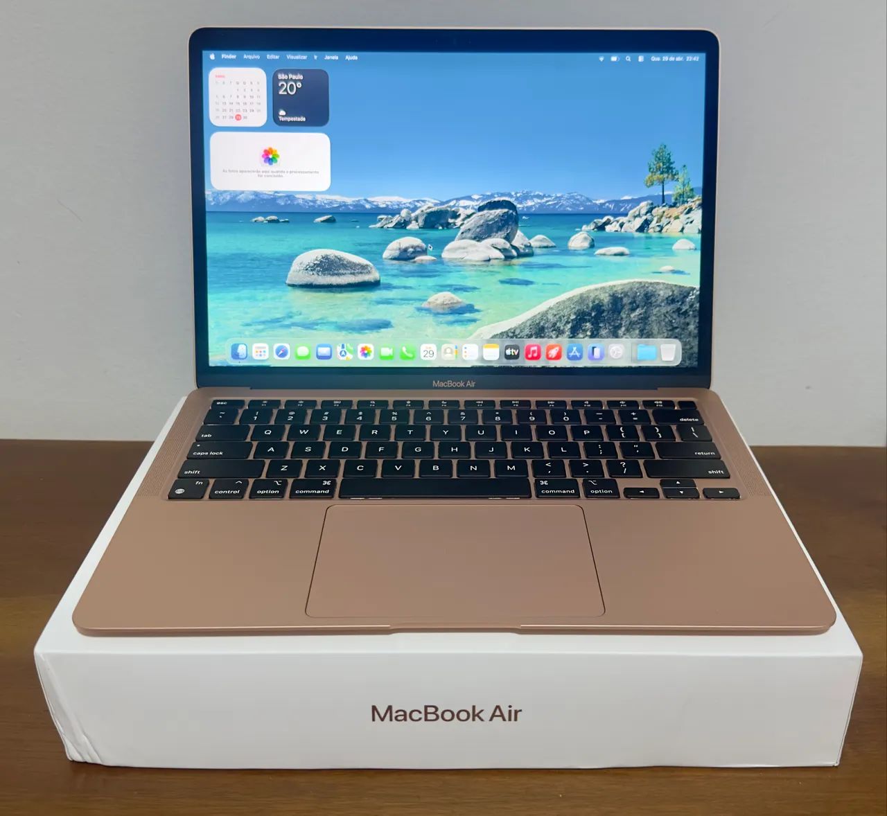 MacBook Air M1 Rose Gold + Mouse Apple - Notebooks - Liberdade