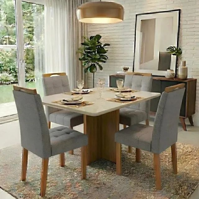 Mesa Salinas 1,20m  4 Cadeiras  100% MDF  Produto Novo!  Pronta Entrega!