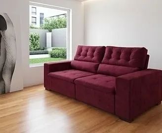 Sofá Retrátil e Reclinável - 2,30m - R$ 10x de 189,00 - Foto 4