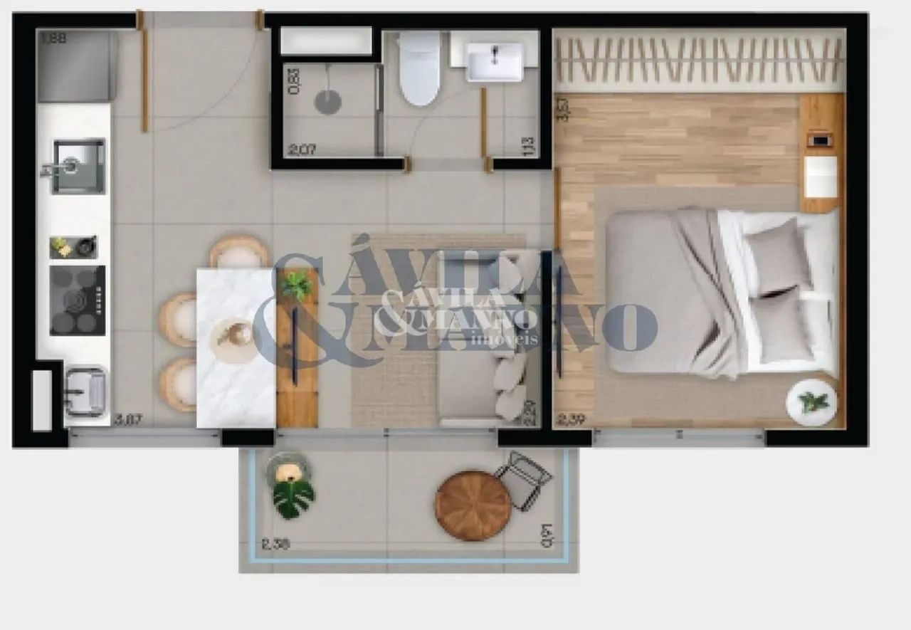 Apartamento com 1 quarto à Venda, Mooca - Foto 2