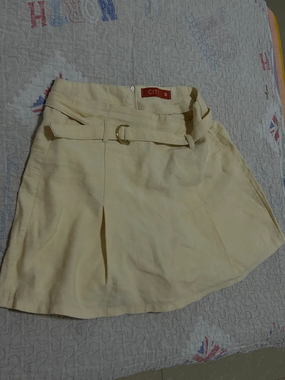 Short saia feminino bege 38 - Foto 2