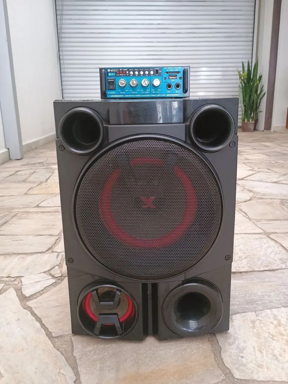 CAIXA DE SOM COM AMPLIFICADOR  - Foto 2