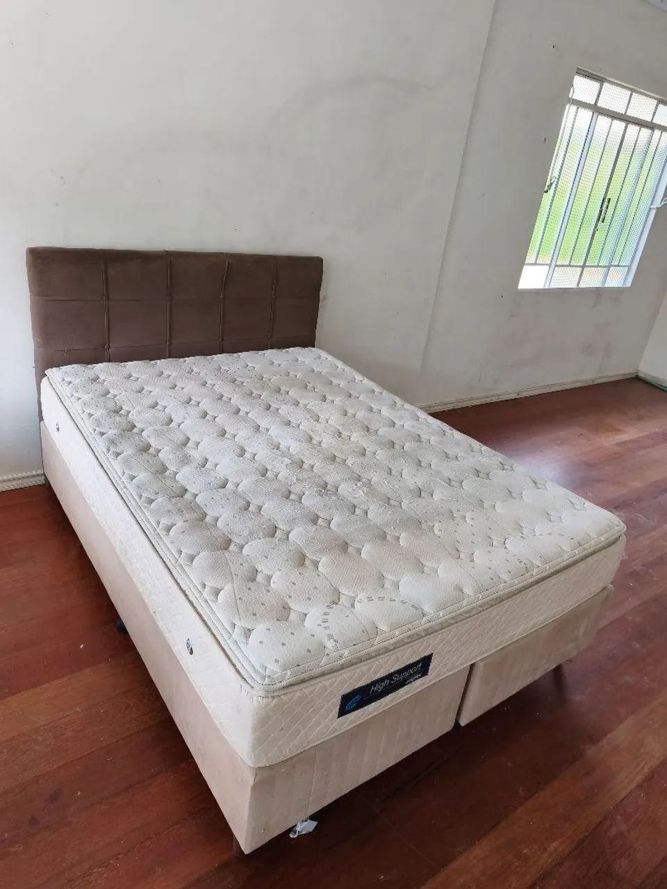 Cama de casal box bipartido com colchão e cabeceira  - Foto 3