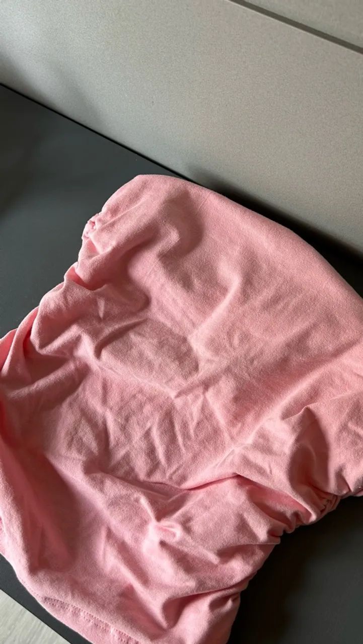 Tube Top Alongado Rosa com Caimento Drapeado - Foto 2