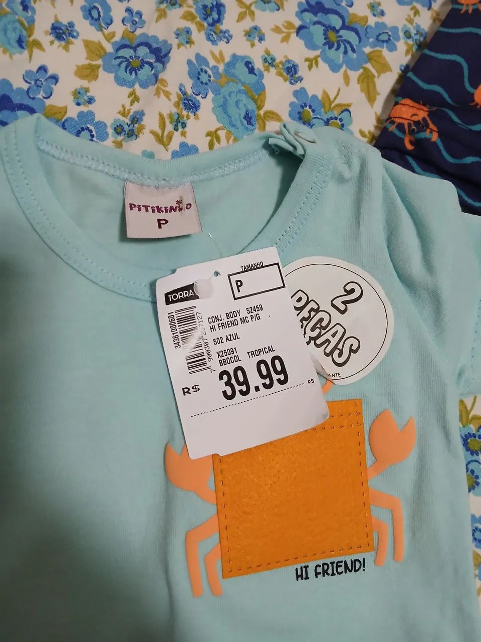 Roupa de bebê - Conjunto body e short  - Foto 4