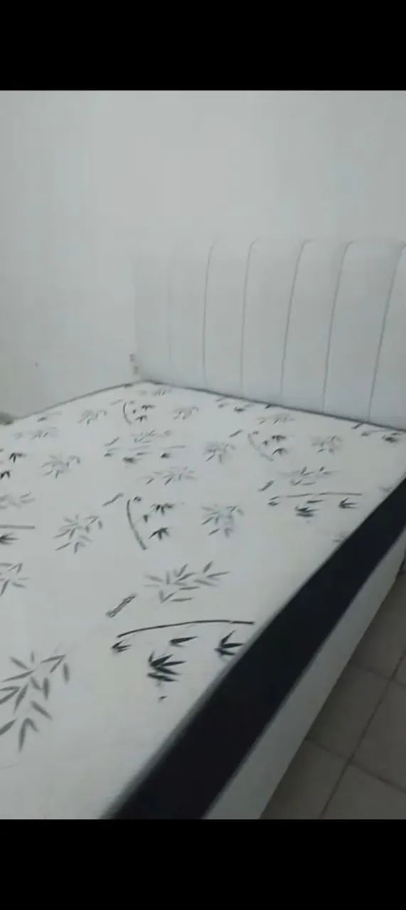 Cama baú casal completa com cabeceira baú e colchão  - Foto 2