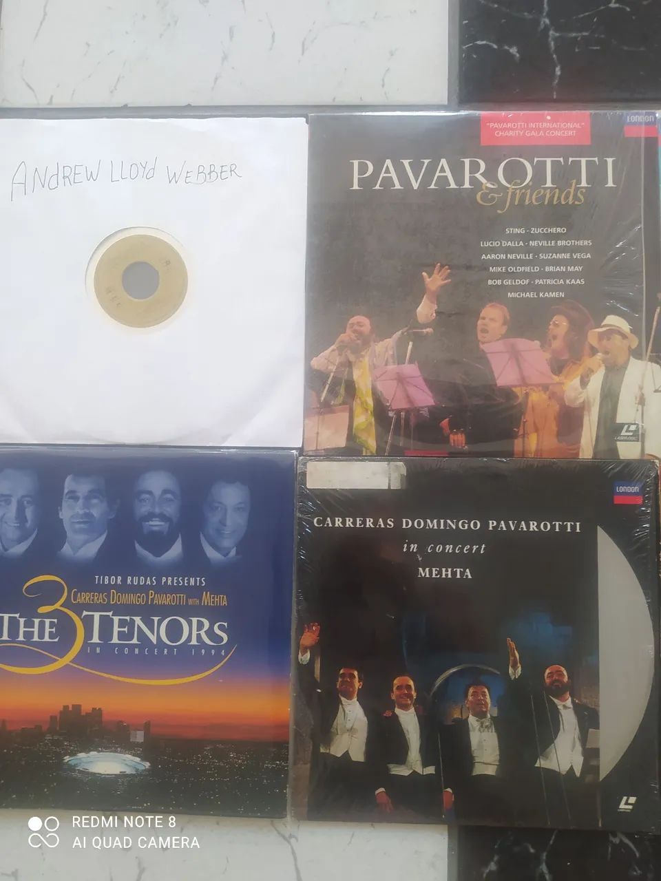 6 laserdisc Pavarotti e plácido domingo  - Foto 4