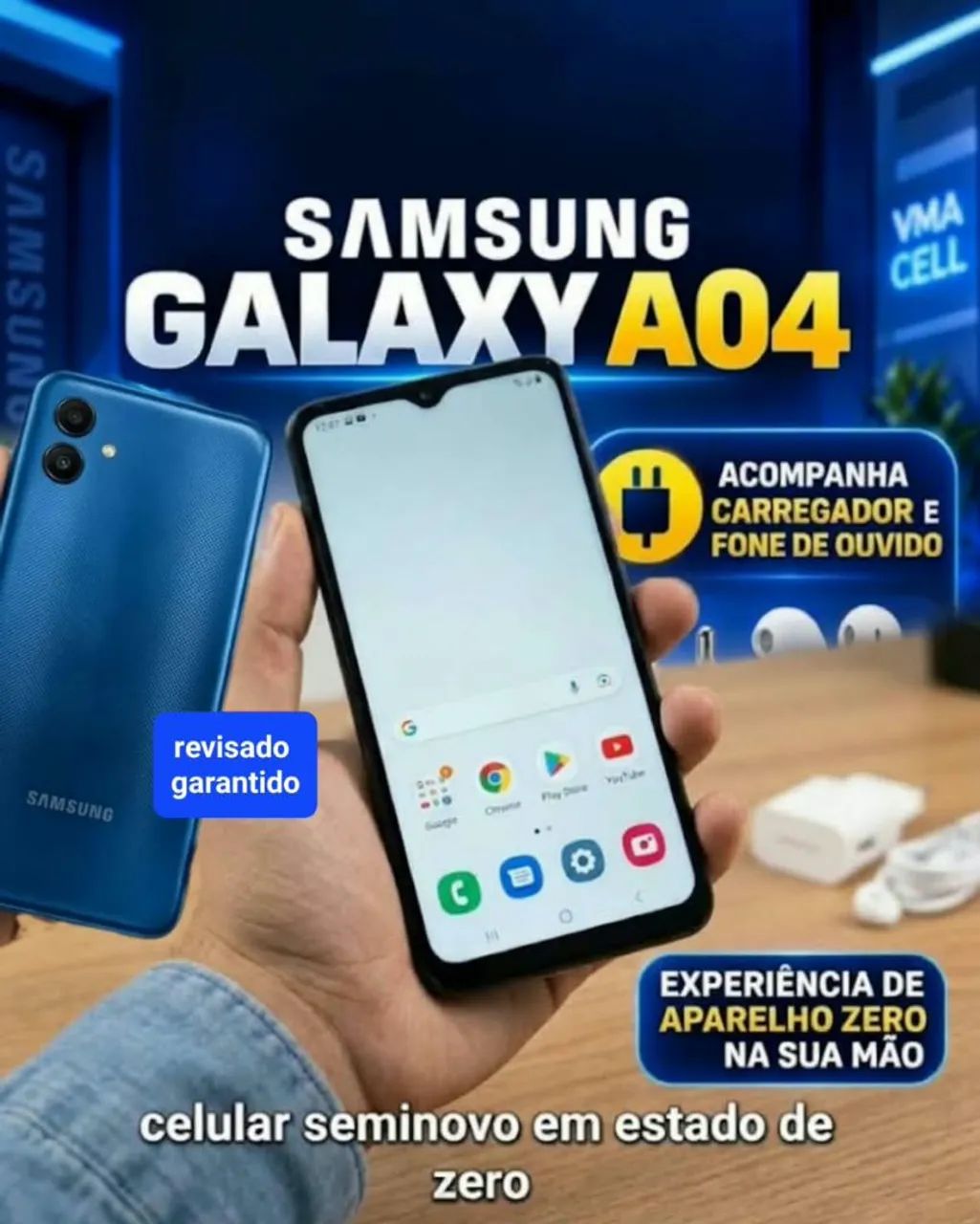 Celular semi-novo com garantia 