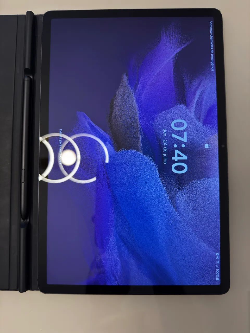 Tablet Samsumg S7 FE com capa original - Foto 3
