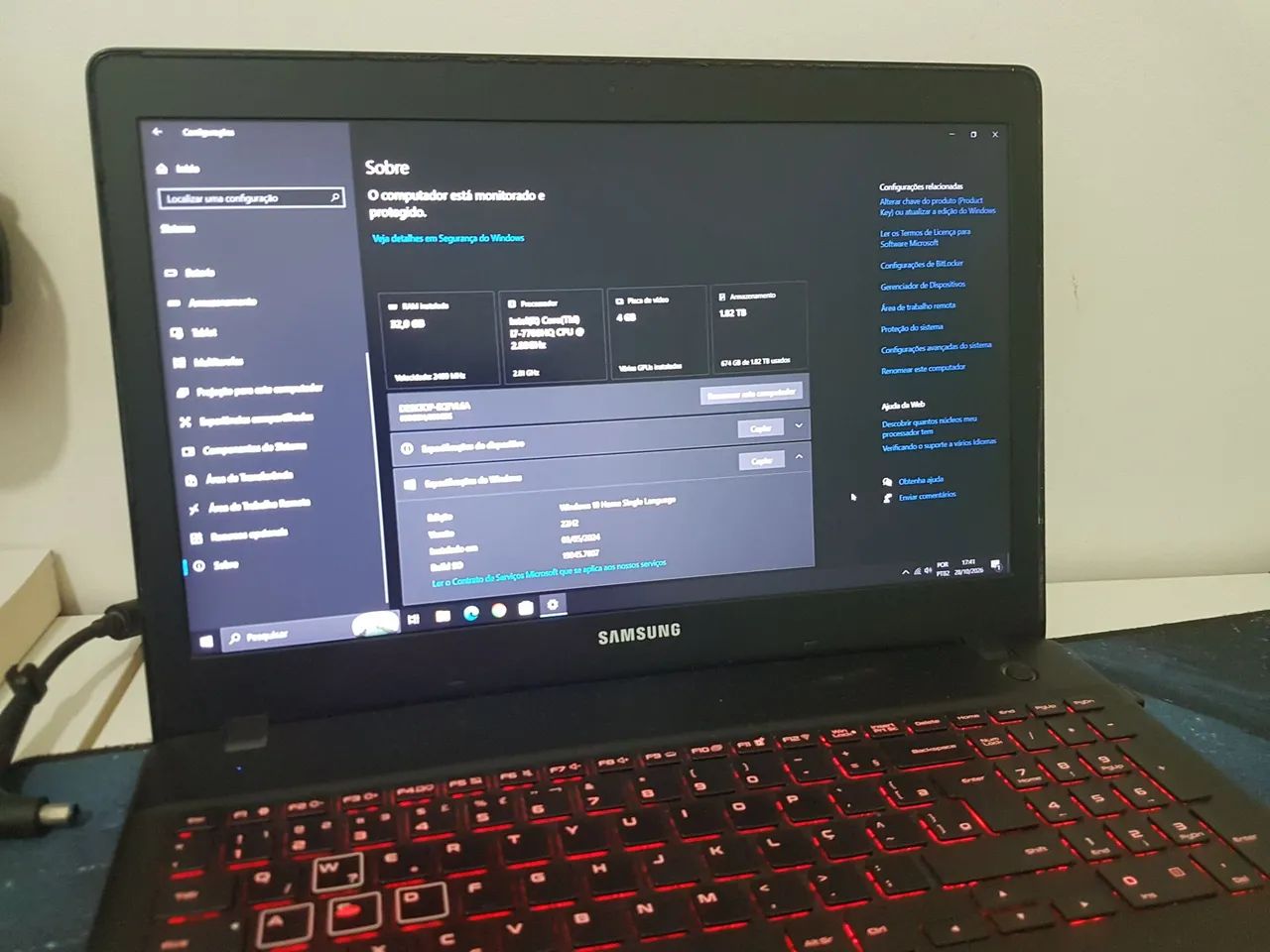 notebook gamer samsung odyssey  - Foto 2