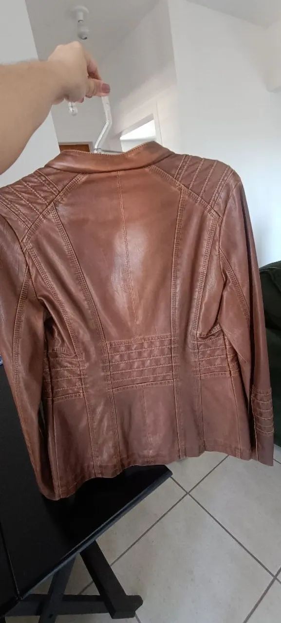 Jaqueta marrom importada marca Hoffen - Foto 4
