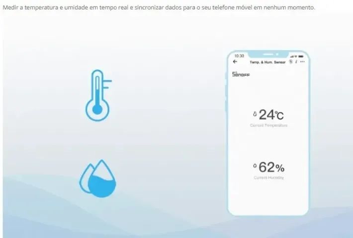 Sensor De Temperatura E Umidade Sonoff Zigbee Alexa/googleh - Foto 3