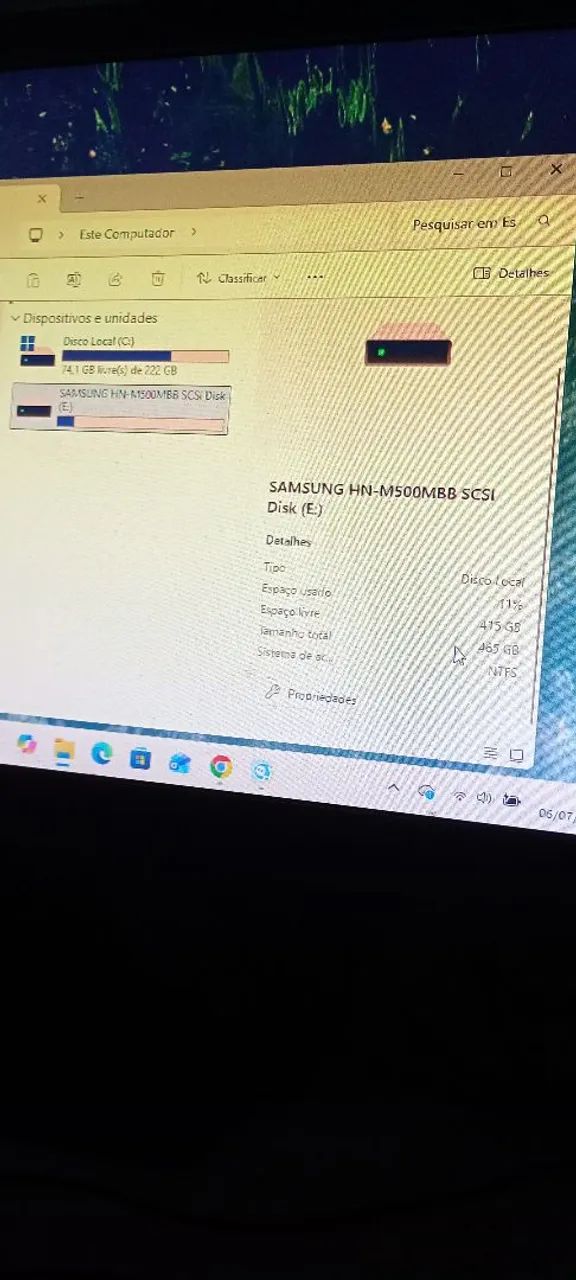 HD externo + case Samsung 465 GB - Foto 2