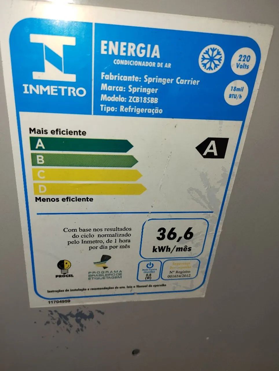 Ar Springer silentia 18.000 BTUs  - Foto 3