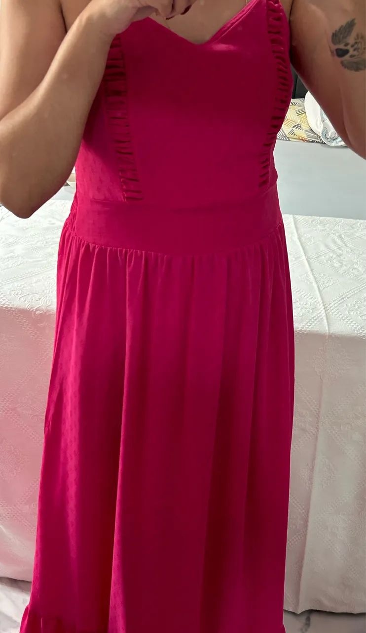 Vestido longo pink (G) - Foto 2