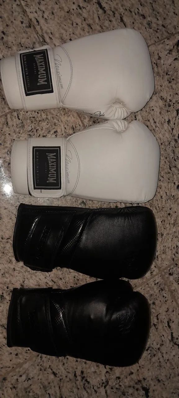 Luvas maximum 16 oz e pretorian 12 oz seminovas  - Foto 4