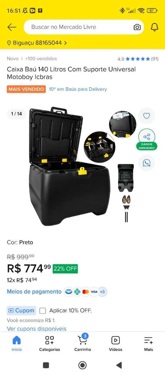 Baú de entrega  - Foto 2