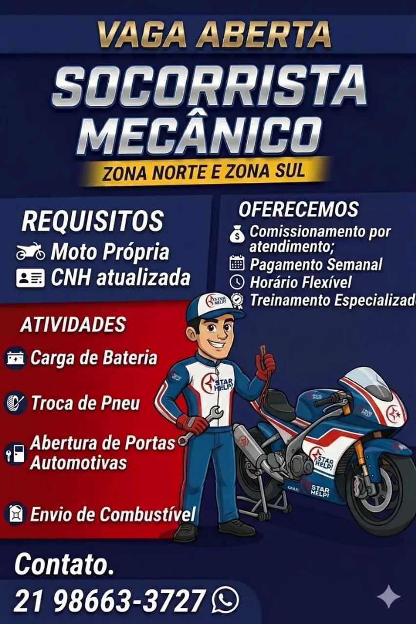 Vaga de Socorrista Mecânico 