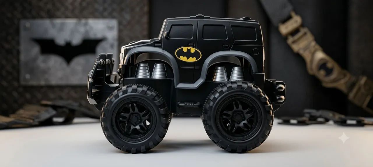 Boneco do batman original com carro gratis - Foto 2
