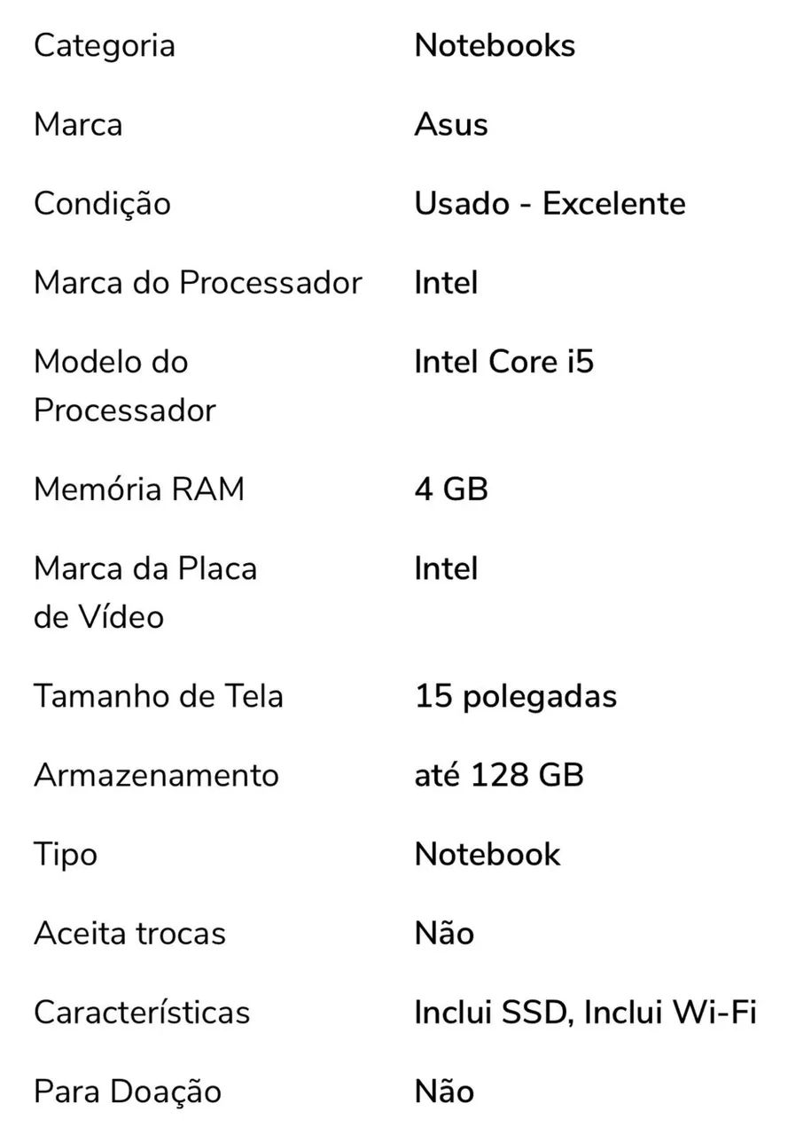 Notebook Asus  - Foto 2