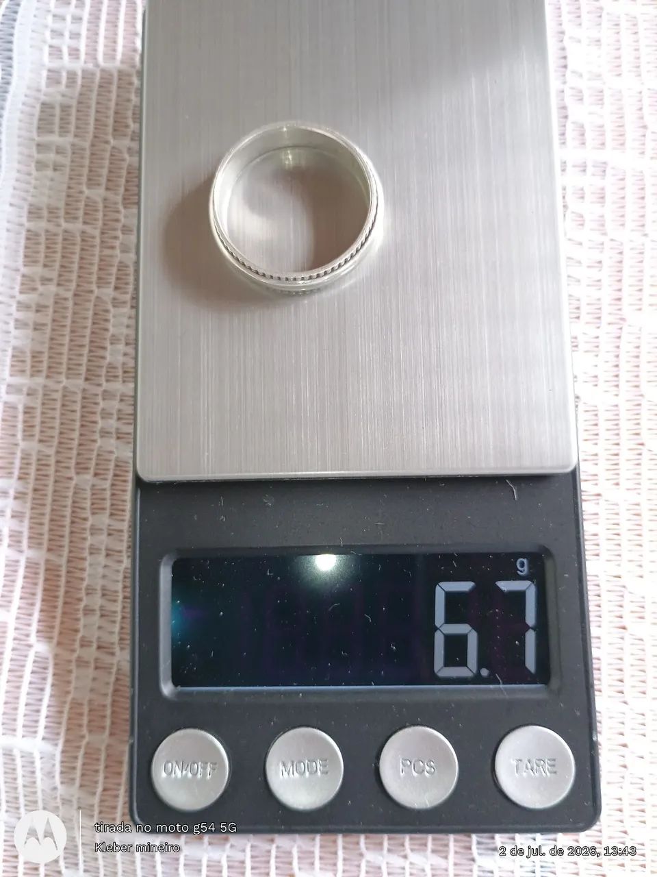 Anel de prata 925 aro 33 giratório 