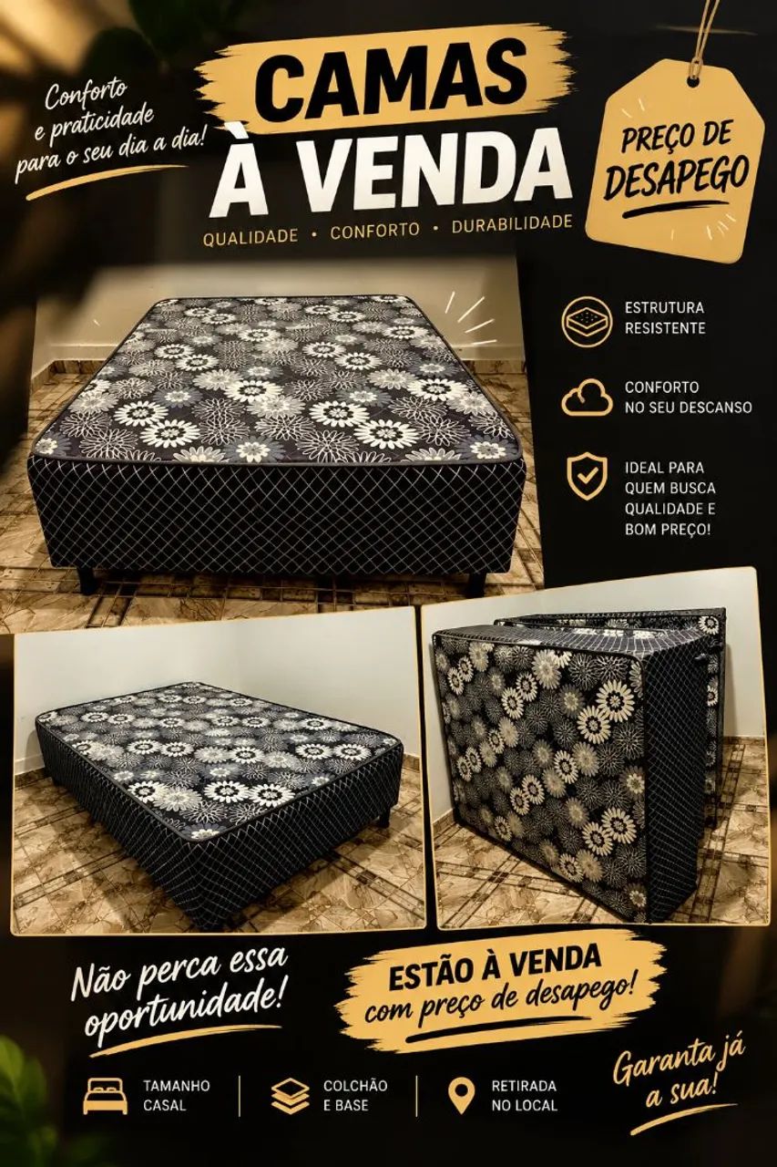 Cama Box de Casal com preço de desapego 
