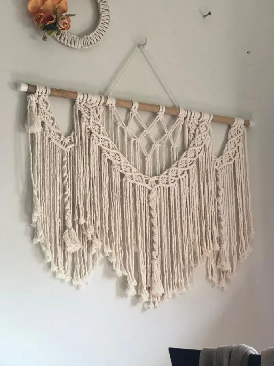 Painel em macramé 