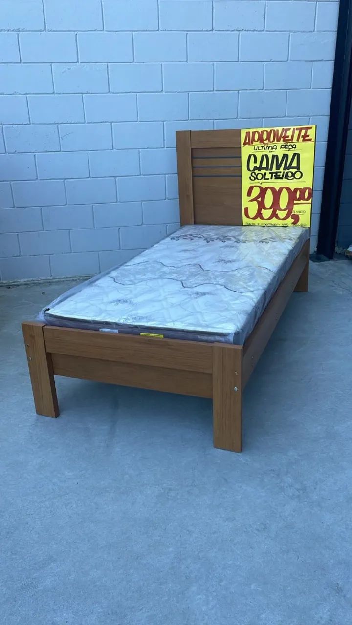 CAMA DE SOLTEIRO (APENAS A CAMA)