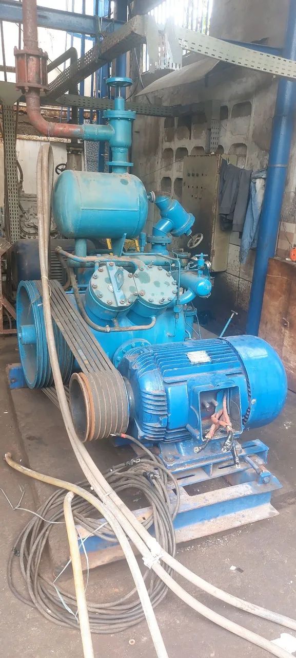 compressor MADEF 4c 1611 completo com motor elétrico  - Foto 3