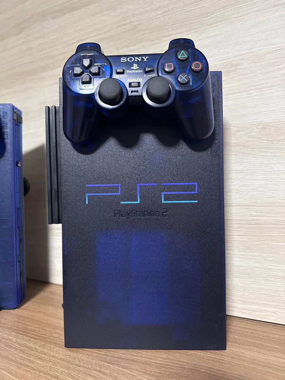 Console Playstation 2 Midnight Blue + Adaptador de HD - Impecável 