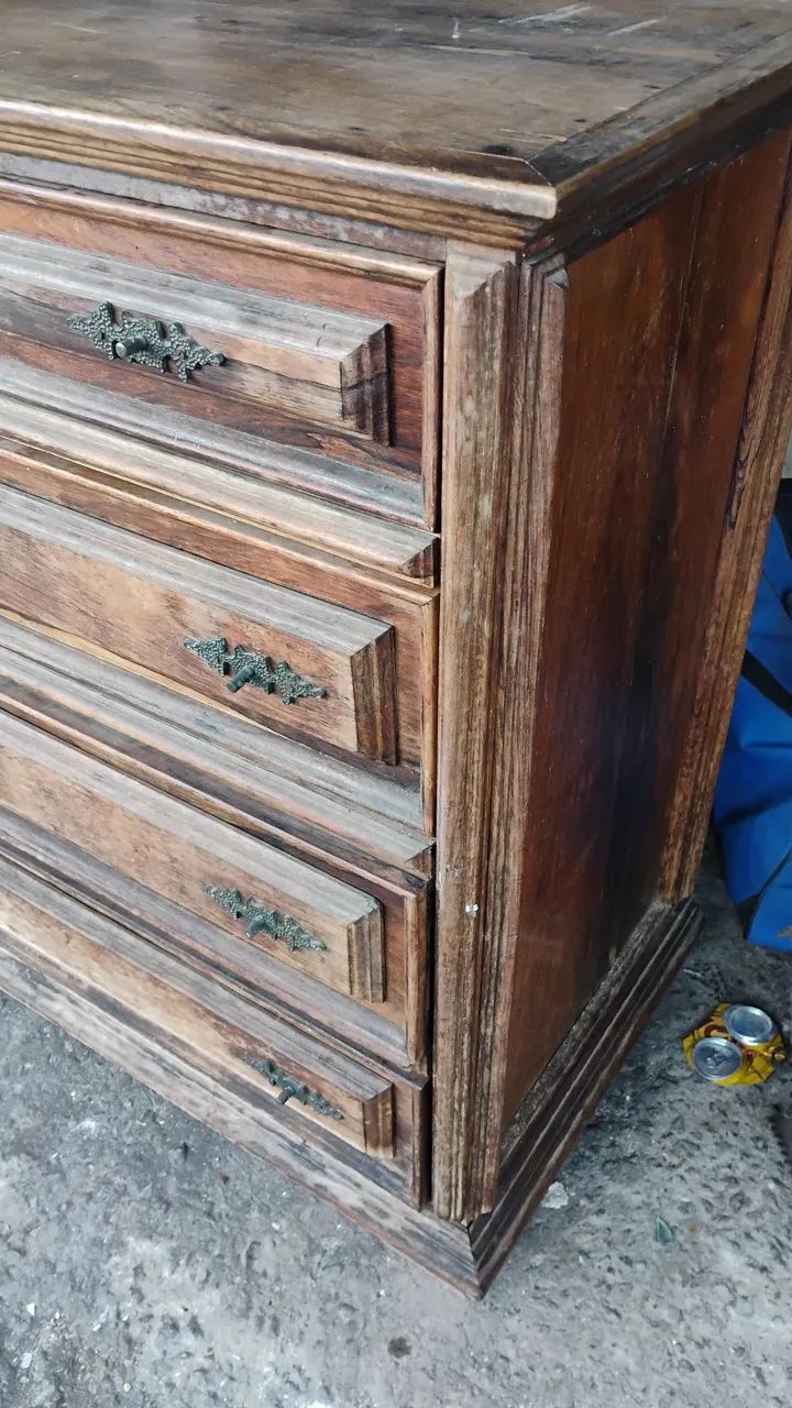 Cômoda antiga em  imbuia - Foto 2