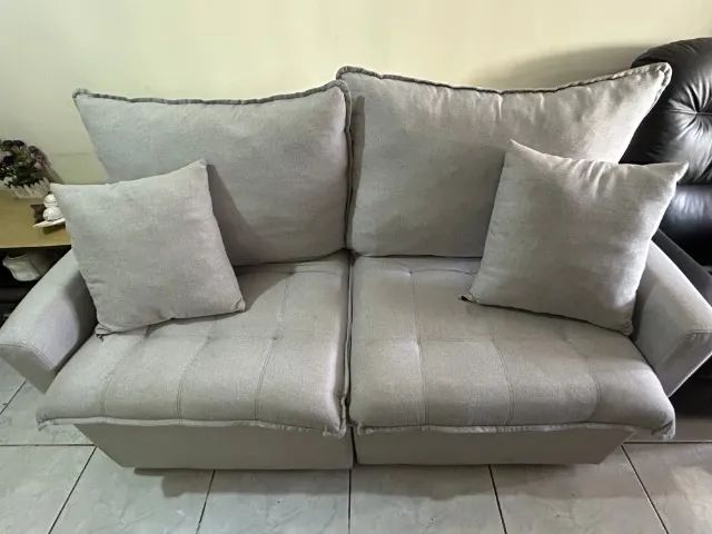 Sofá Cinza (Seminovo) - Foto 3
