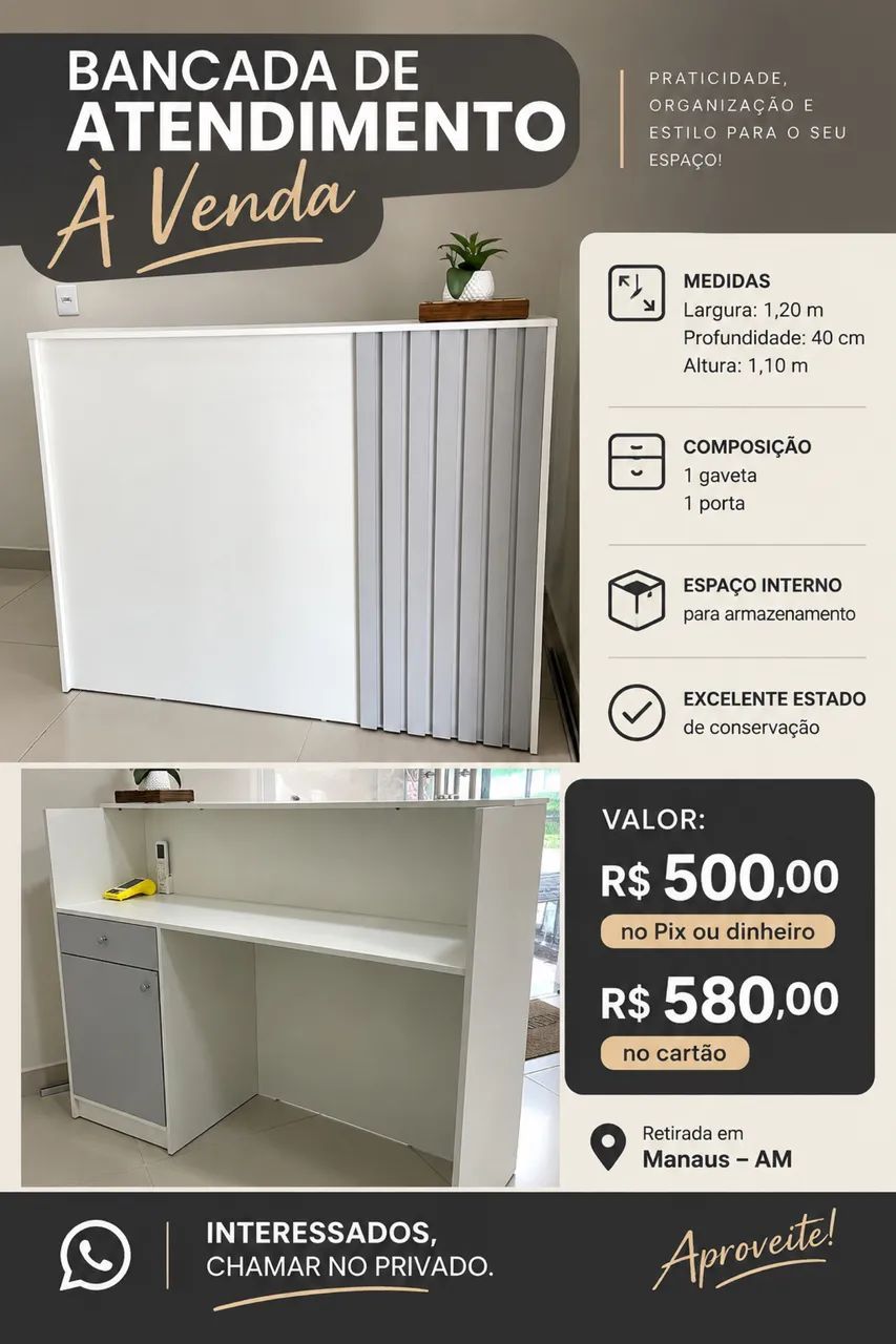 BANCADA DE ATENDIMENTO.