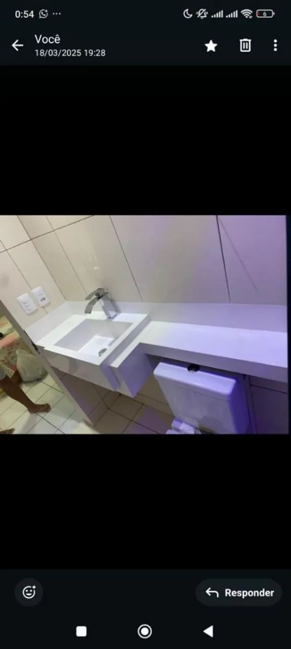 Pias esculpidas em porcelanato - Foto 6