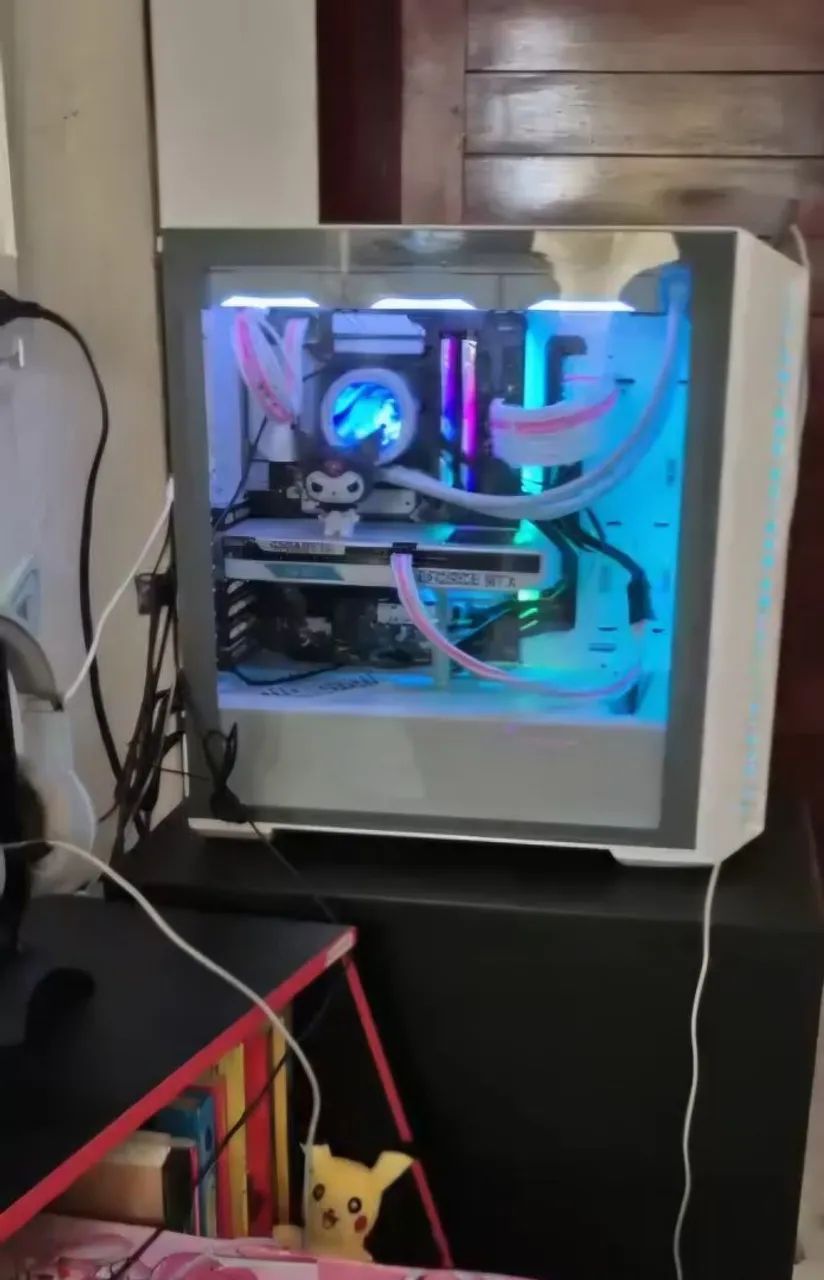 Gabinete Gamer Branco Coolermaster masterbox 520 mesh - Foto 2