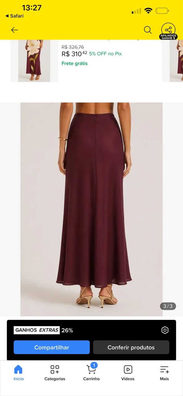 saia longa FARM nunca usada - Foto 3