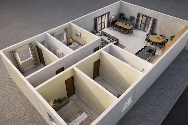 Projeto de Planta Baixa 3D | Visualize Sua Obra Antes de Construir - Foto 2