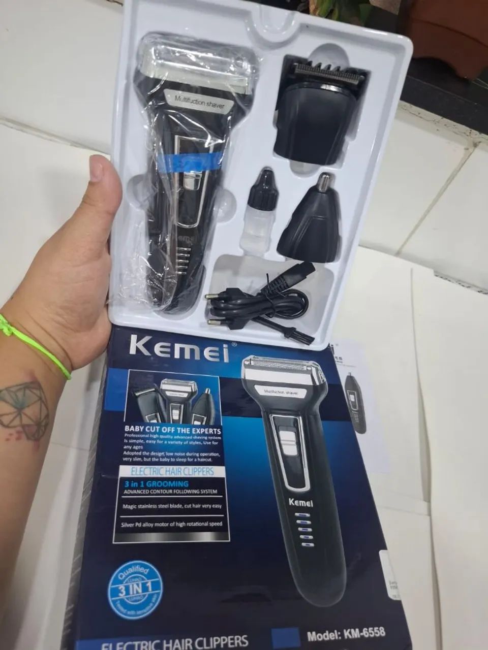 Máquina de cortar cabelo 3em1 - Foto 4