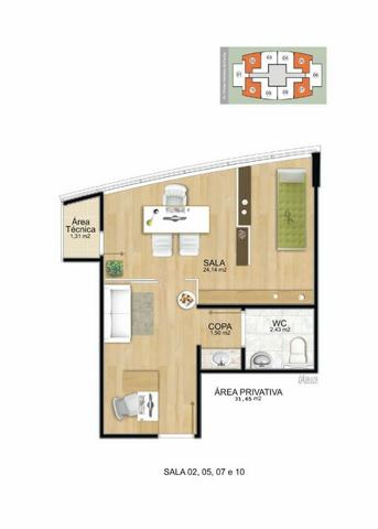 Sala já alugada com vista espetacular, 36m² no Impacto Empresarial na Reta da Penha! - Foto 16