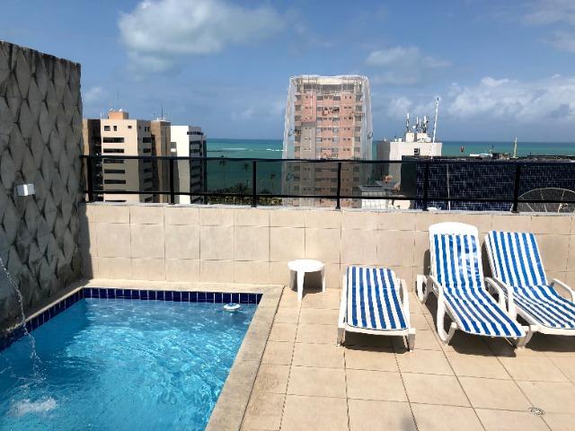 Lindo apartamento mobiliado quarto e sala area nobre de Jatiuca - 2 qds praia