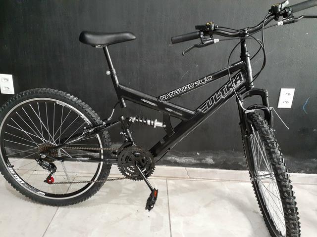 Super Bike Full Suspension aro 26, nova - Foto 3