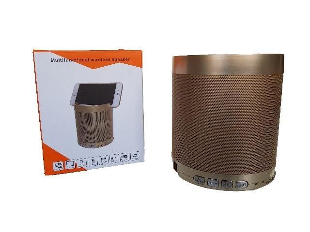 Caixa De Som Bluetooth Hf-q3 Rádio Fm Usb Sd Suporte Celular - Foto 4