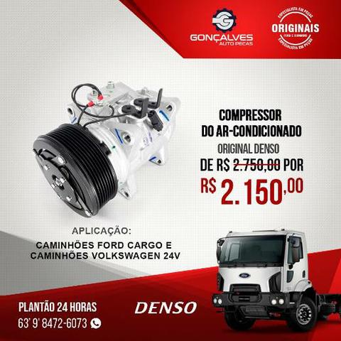 COMPRESSOR DO AR-CONDICIONADO ORIGINAL DENSO FORD CARGO / VW