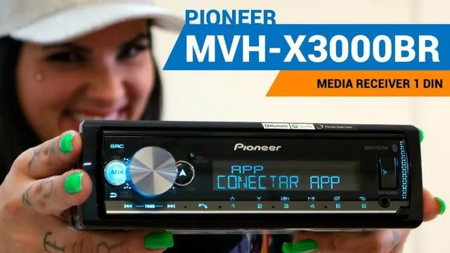 Pioneer MVH x3000 BR Lancamento Bluetooth Novo 1 ano de garantia entregamos