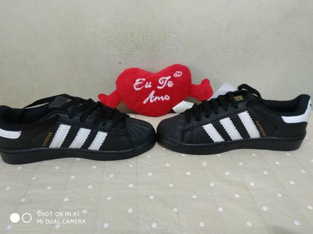 Superstar Adidas Preto 34 - Foto 4