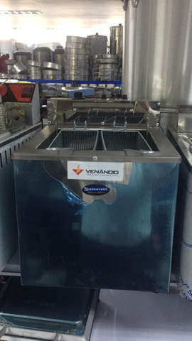 Fritadeira de bancada agua e oleo 2 cestas (nova) Alecs